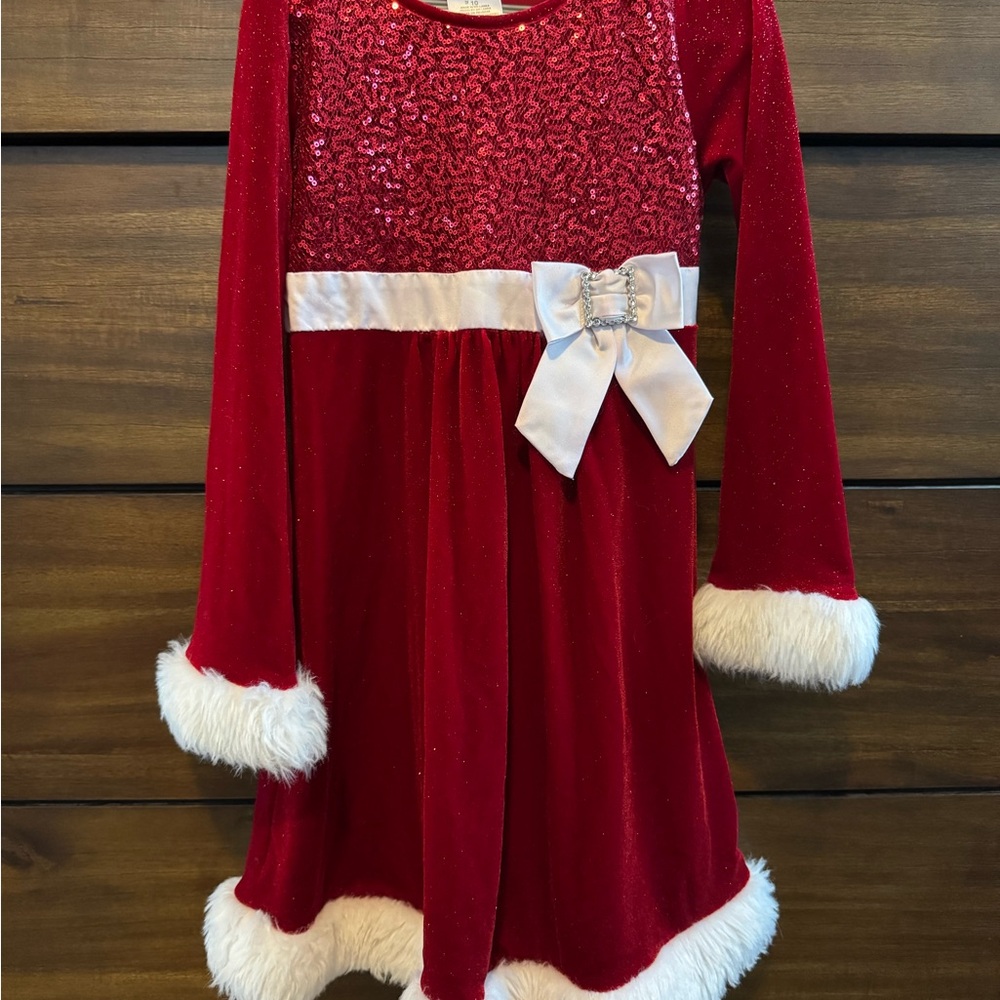 Bonnie Jean Red Sequin Holiday Dress